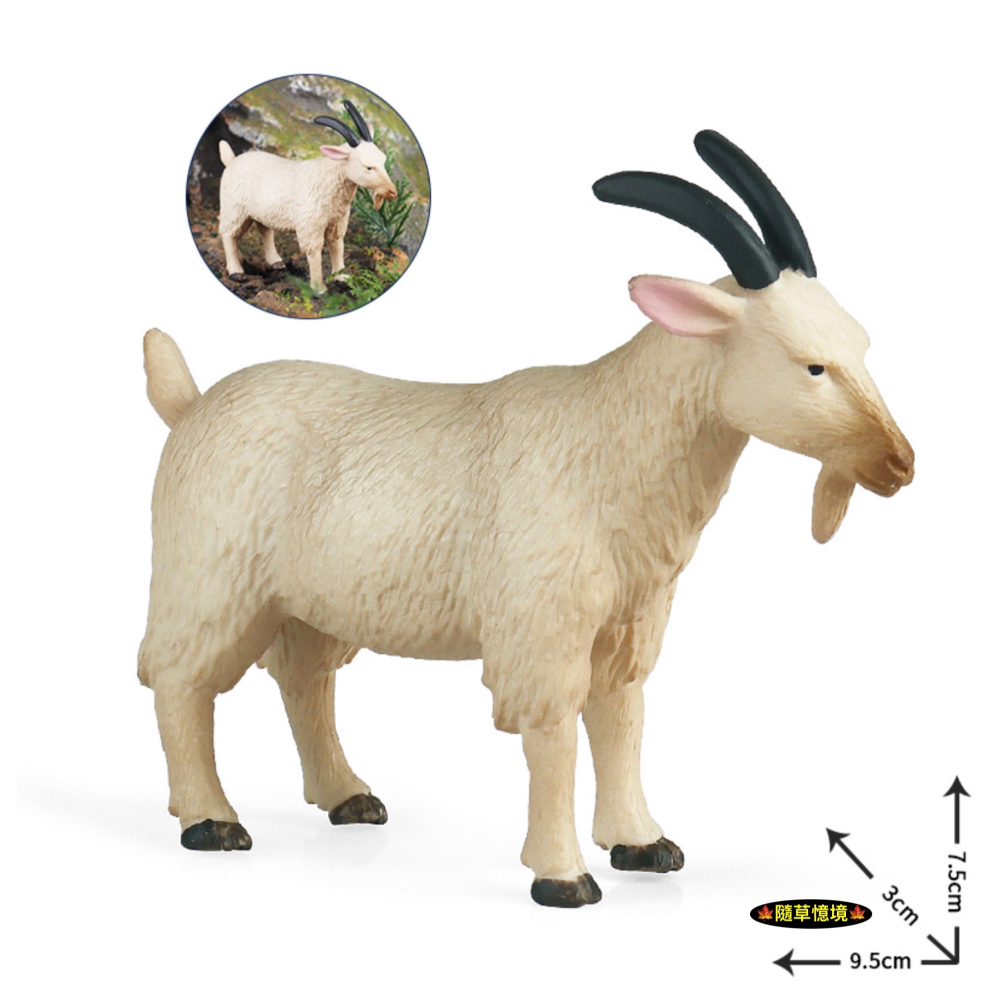 （高品質畫工）仿真 鬍鬚 山羊 綿羊 羊 農場 家禽 動物模型 野生動物 兒童玩具 益智 公仔 SPG-細節圖4