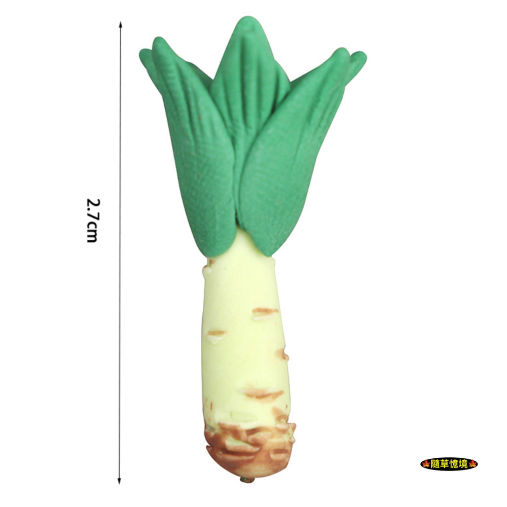 （高檔1入/5入）迷你仿真 萵苣 筍 青菜 白蘿蔔 硬質 手工粘土 娃娃屋 袖珍 微縮 食玩 微景觀 模型-細節圖5