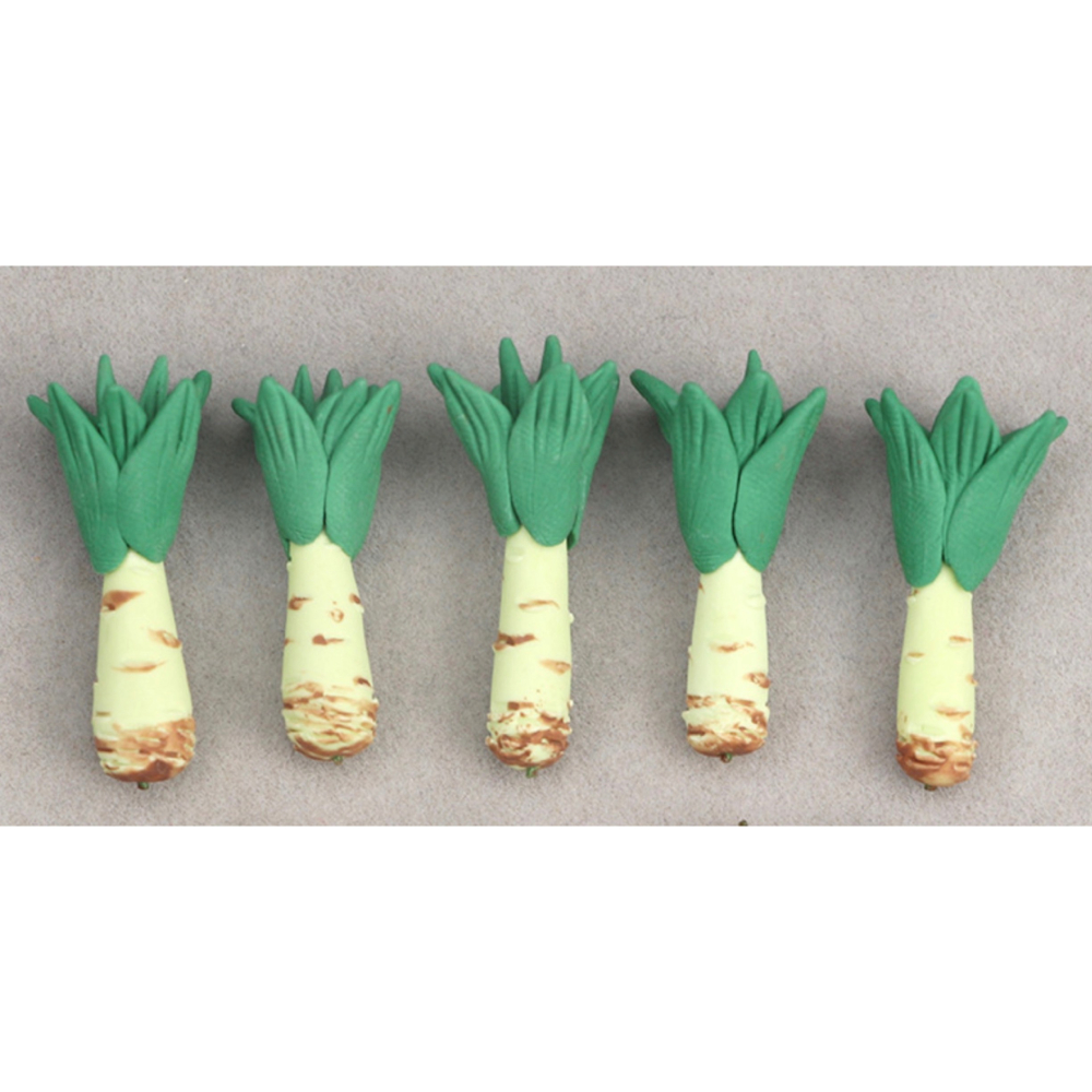 （高檔1入/5入）迷你仿真 萵苣 筍 青菜 白蘿蔔 硬質 手工粘土 娃娃屋 袖珍 微縮 食玩 微景觀 模型-細節圖7