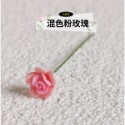（8雙層色） 迷你 愛情 玫瑰 玫瑰花 雙色花 雙層花 花朵 k519 插花 娃娃屋 微縮 食玩模型 微景觀模型-規格圖11