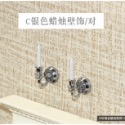 （3色2件套）迷你仿真 蠟燭 壁式 燭台 壁飾 F122 娃娃屋 袖珍 微縮 食玩 微景觀 模型-規格圖8
