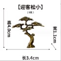 （銅合金）迷你仿真 迎客松 百年松柏 真柏 羅漢松 迎賓松 生態盆栽 花盆 魚缸 微景觀 靜物 造景 擺件-規格圖9