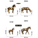 （極小銅鑄）迷你 馬 小馬 駿馬 日式 禪風 中國風 枯山水 水陸缸 山水風 魚缸 盆景 造景 袖珍 微縮 微景觀 模型-規格圖11