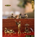 （5款極小古人系列） 日式 銅合金 佛陀 人物 達摩 沙盤 假山 盆景 造景 禪風 中國風 枯山水 水陸缸 魚缸 造景-規格圖11