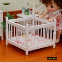 （木質手作）迷你仿真 嬰兒床 方形兒 童床 娃娃床 木床 床 娃娃屋 袖珍 微縮 食玩 微景觀 模型-規格圖9