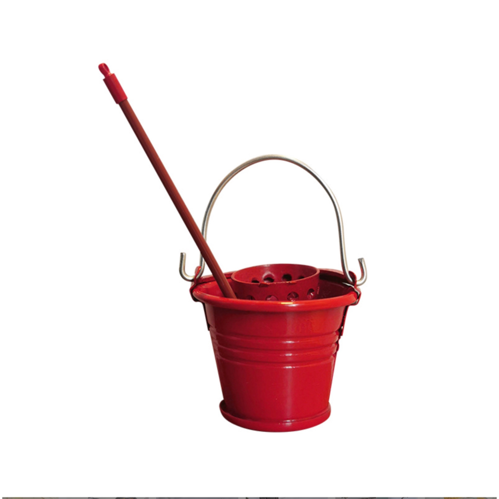 （全套3件套）迷你 拖把 水桶 好神拖 瀝水器 清潔用具 打掃工具 掃具 微縮模型 食玩模型 微縮場景-細節圖5