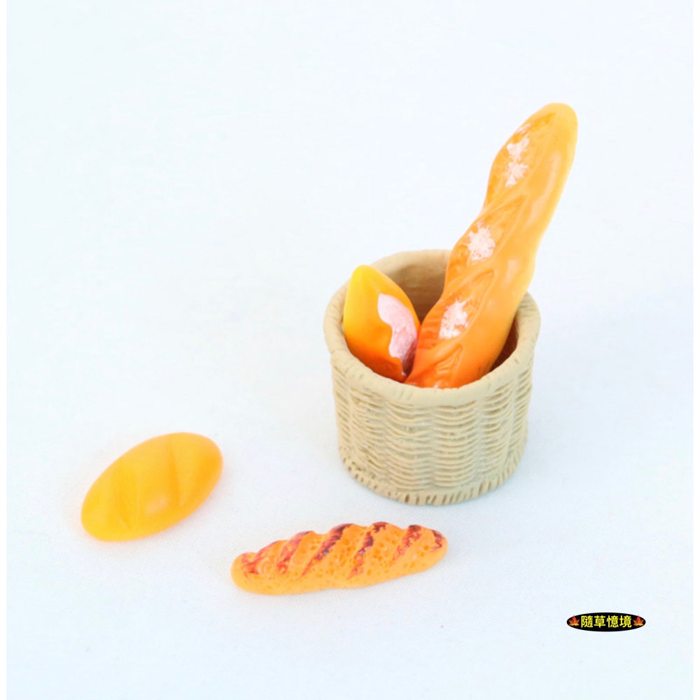 （5件套）迷你仿真 法棍 麵包 法國麵包 麵包籃 木框 木籃 烘培 娃娃屋 袖珍 微縮 食玩 微景觀 模型-細節圖4