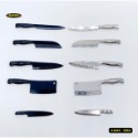 （合金5件套）迷你仿真 组合 刀具 菜刀 切刀 肉刀 刀 厨房用具 娃娃屋 袖珍 微縮 食玩 微景觀 模型-規格圖7