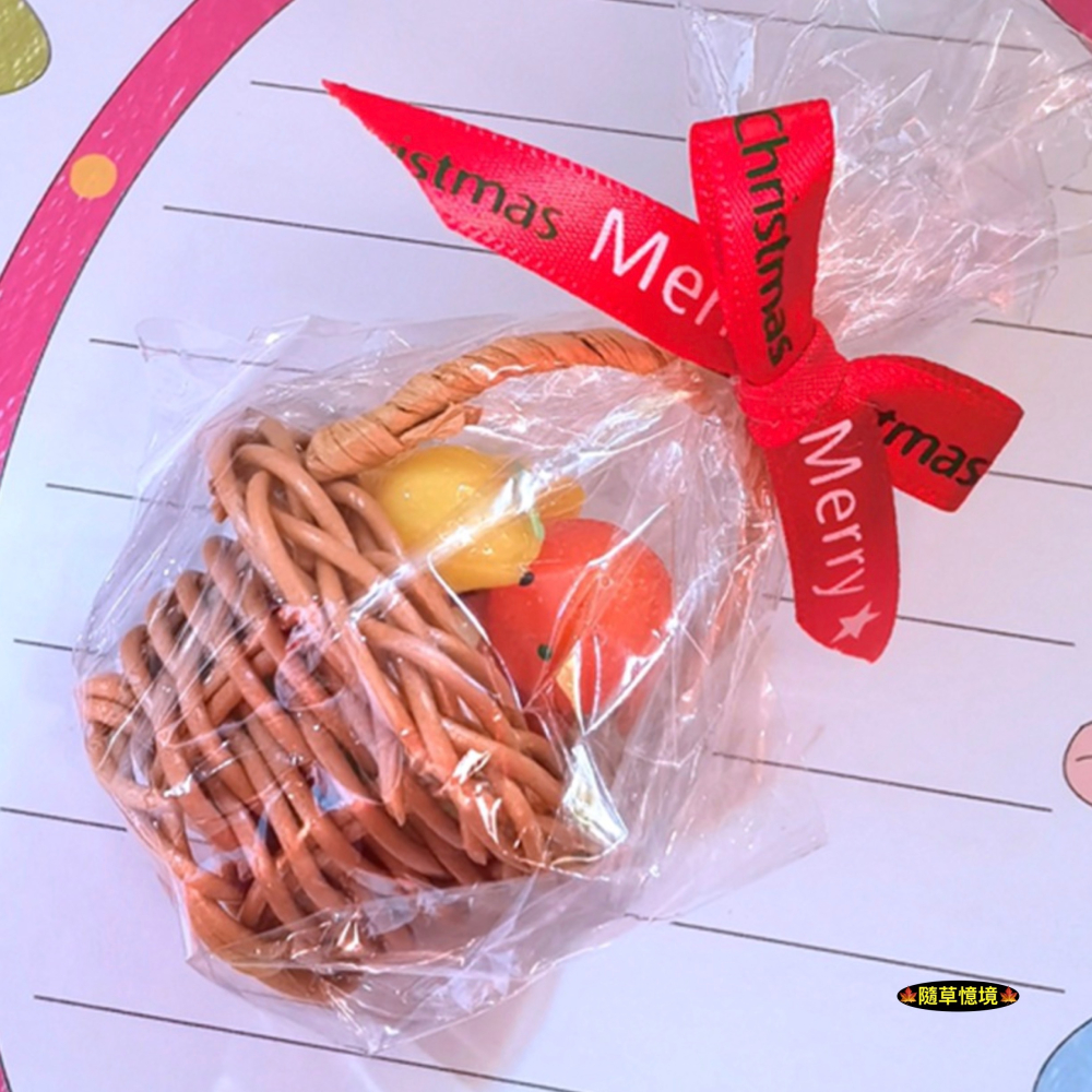 （可拆套裝）迷你仿真 綜合水果 水果籃 果籃 拜拜 水果 送禮 香蕉 手提籃 娃娃屋 袖珍 微縮 食玩 微景觀 模型-細節圖6