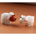 （超小） 綿羊 白綿羊 小羊 山羊 羊 白羊 麥朵羊 肖恩羊 情侶 苔蘚 微景觀 擺件 樹脂-規格圖6