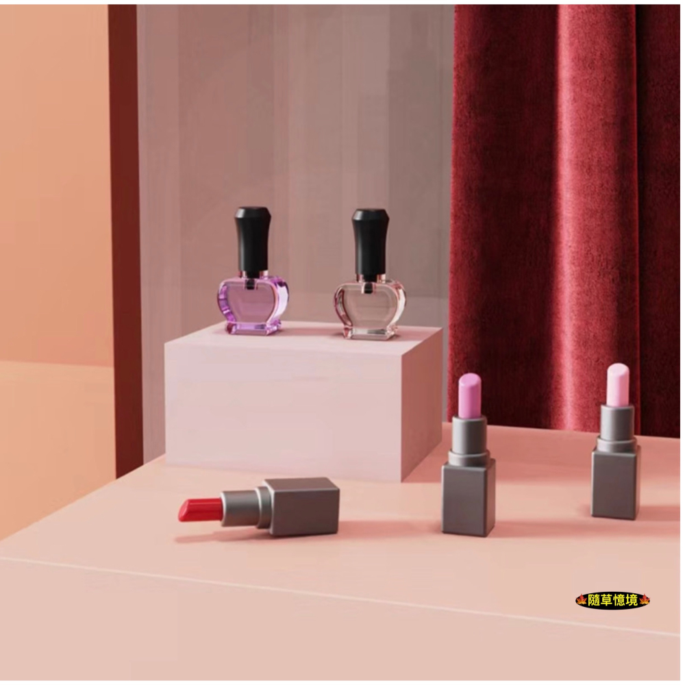 （3系列套裝）迷你仿真 化妝品 口紅 香水 粉餅 粉刷 化粧品 打底 娃娃屋 袖珍 微縮 食玩 微景觀 模型-細節圖3
