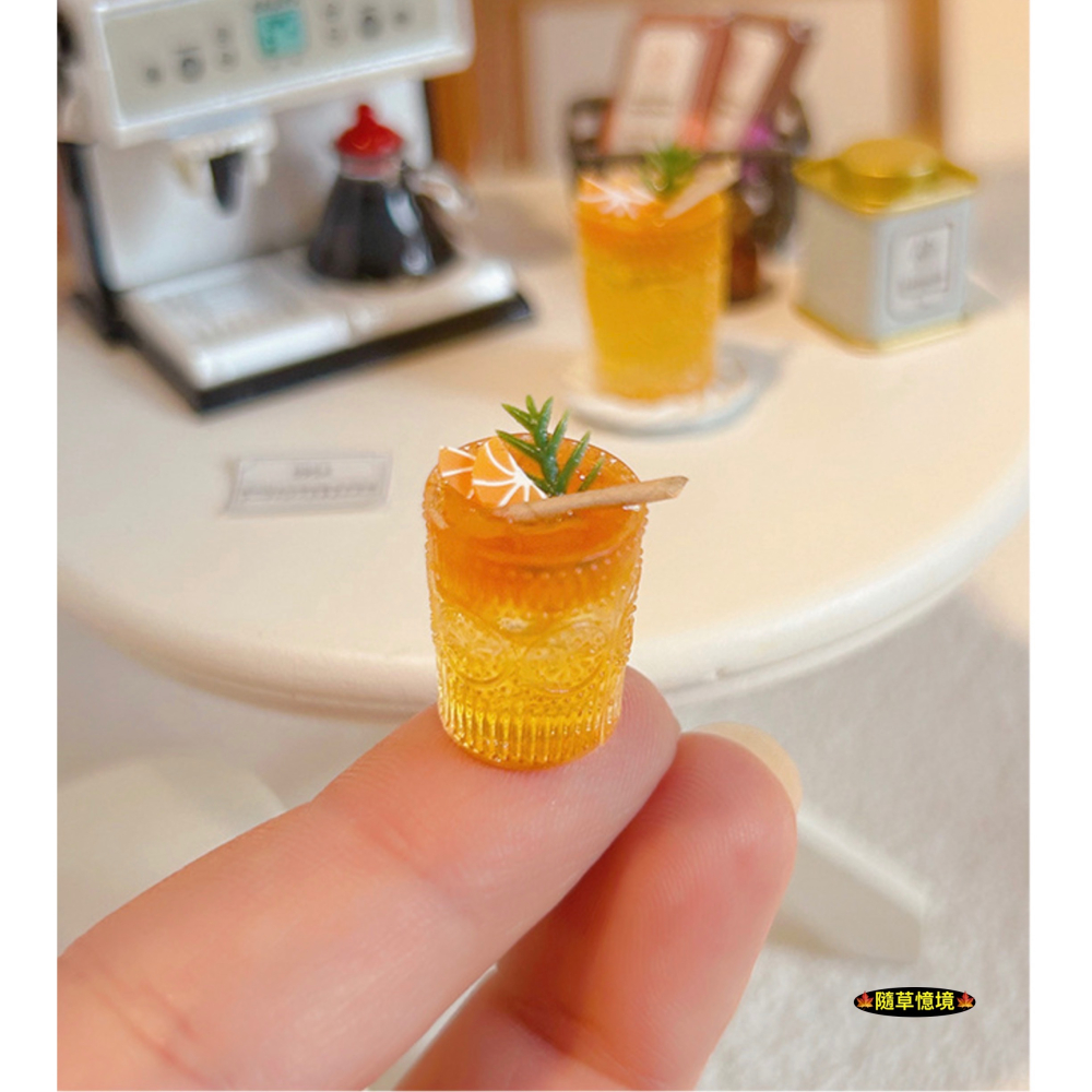（1入/3入）迷你仿真 蜜香 水果茶 橙C 橙香 肉桂 茶飲 飲料 飲品 I338 娃娃屋 袖珍 微縮 食玩 微景觀模型-細節圖8
