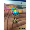 （2款可發光）迷你仿真 台燈 吊燈 檯燈 桌燈 led燈 彩燈 彩繪 彩虹玻璃 娃娃屋 袖珍 微縮 食玩 微景觀 模型-規格圖10