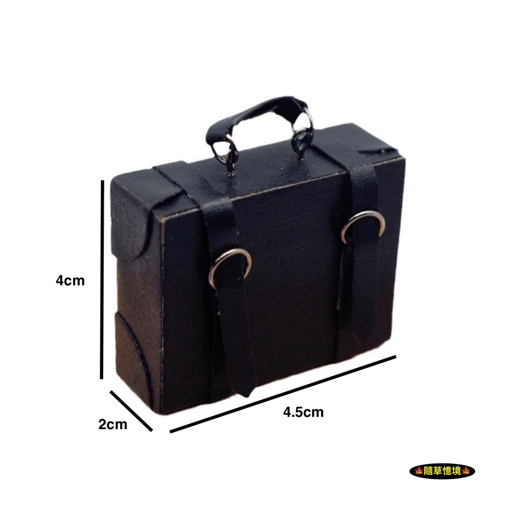 迷你仿真 皮箱 公事包 行李箱 登機箱 手提包 手提箱 包包 木質 娃娃屋 袖珍 微縮 食玩 微景觀 模型-細節圖5