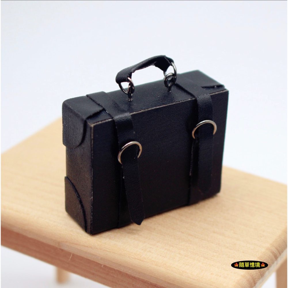 迷你仿真 皮箱 公事包 行李箱 登機箱 手提包 手提箱 包包 木質 娃娃屋 袖珍 微縮 食玩 微景觀 模型-細節圖6