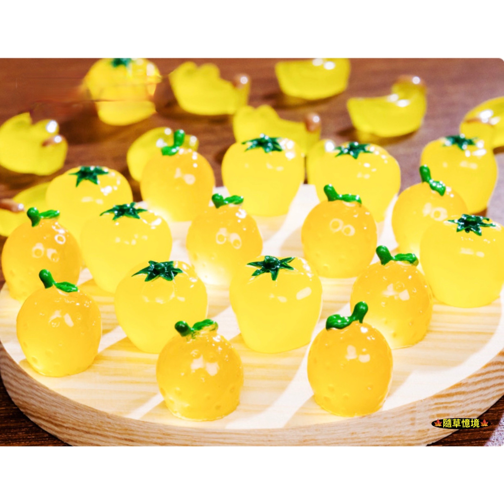 （17款夜光）迷你仿真 草莓 鳳梨 柿子 葡萄 蕃茄 南瓜 紅蘿蔔 桃子 香蕉 水果 蔬菜 食玩 娃娃屋 微景觀 模型-細節圖2