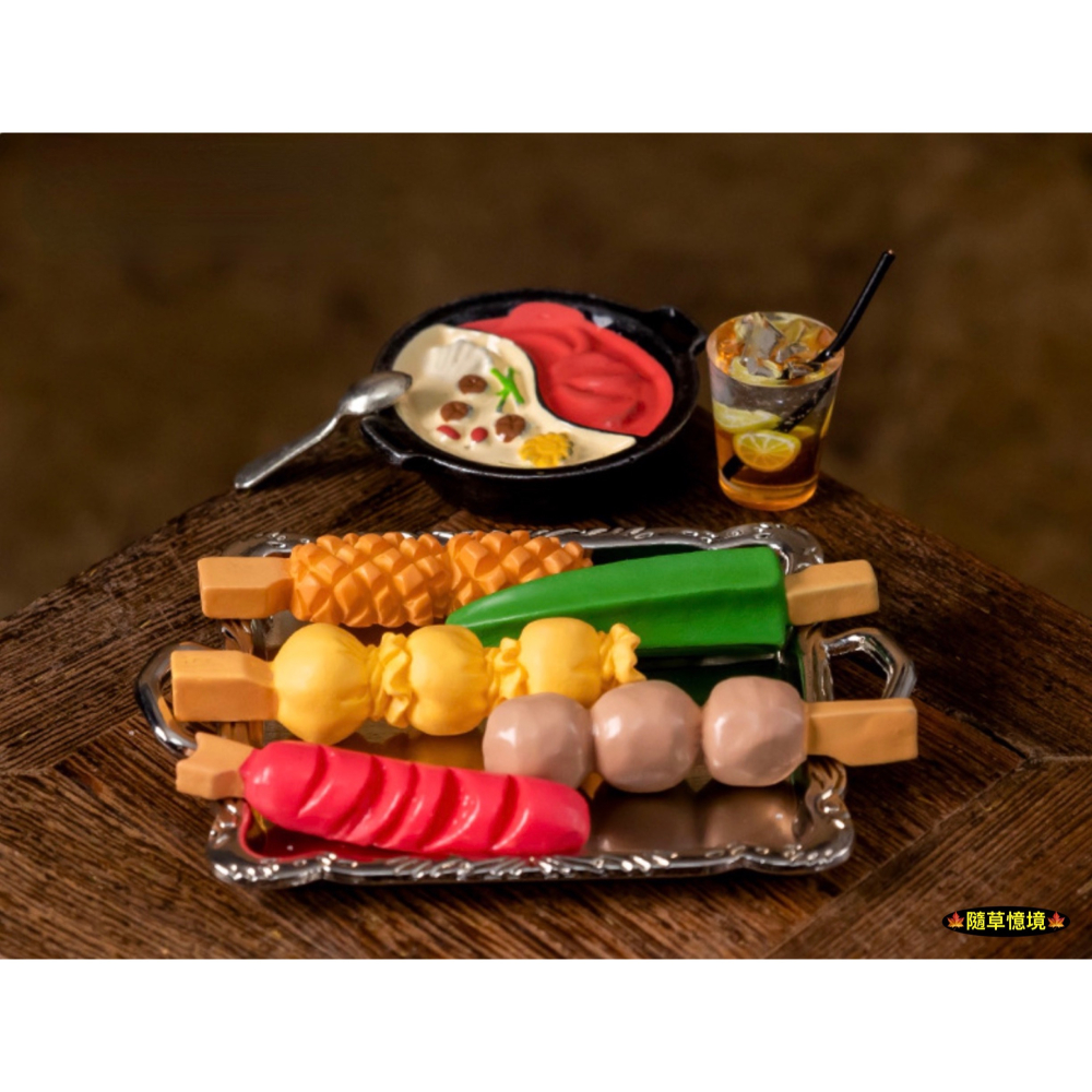 （9款）迷你仿真 關東煮 串燒 熱狗 貢丸 魚丸 秋葵 魷魚卷 黑輪 藕片 娃娃屋 袖珍 微縮 食玩 微景觀 模型-細節圖7