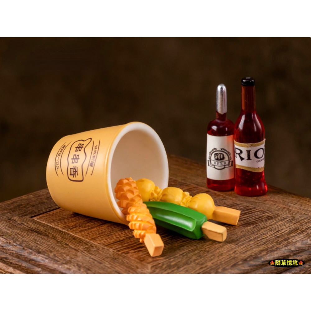 （9款）迷你仿真 關東煮 串燒 熱狗 貢丸 魚丸 秋葵 魷魚卷 黑輪 藕片 娃娃屋 袖珍 微縮 食玩 微景觀 模型-細節圖9