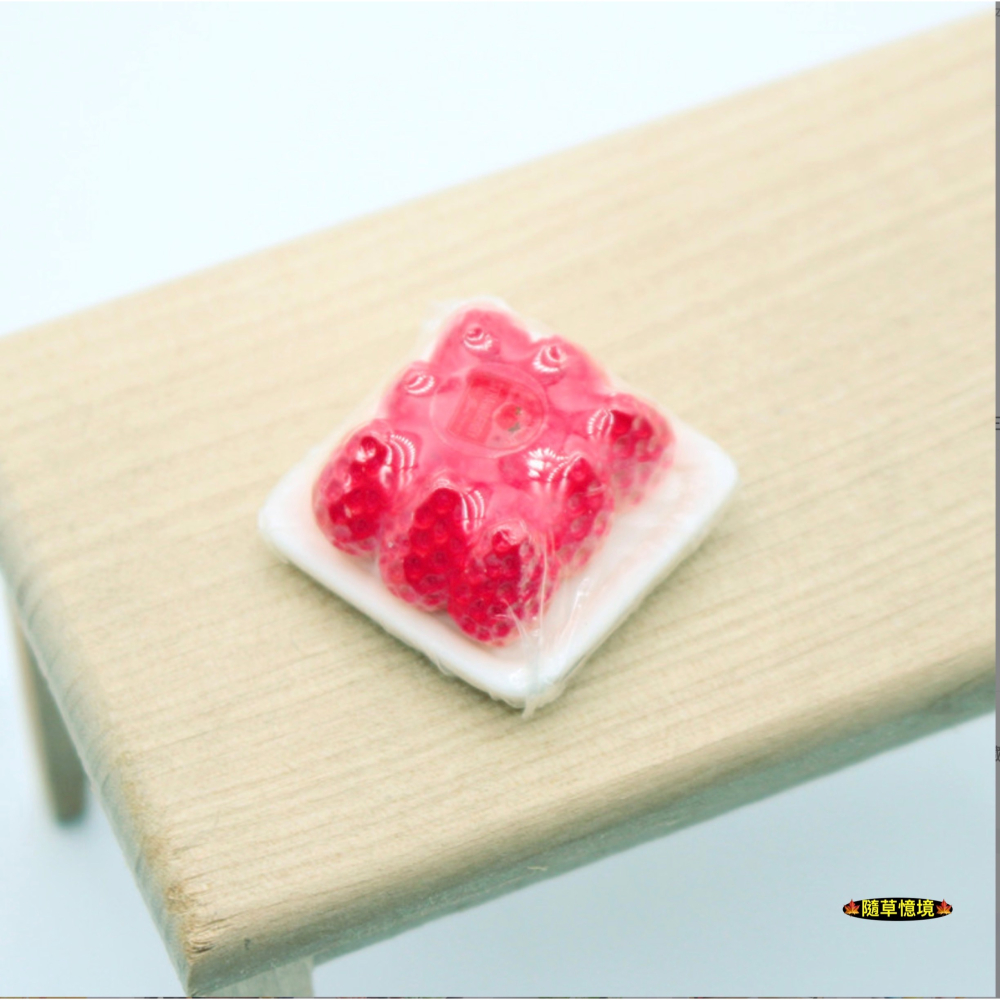 （6款可拆）迷你仿真 保鮮膜 水果 拜拜 水果盤 草莓 芒果 葡萄 水蜜桃 奇異果 橘子 娃娃屋 微縮 食玩模型 微景觀-細節圖9