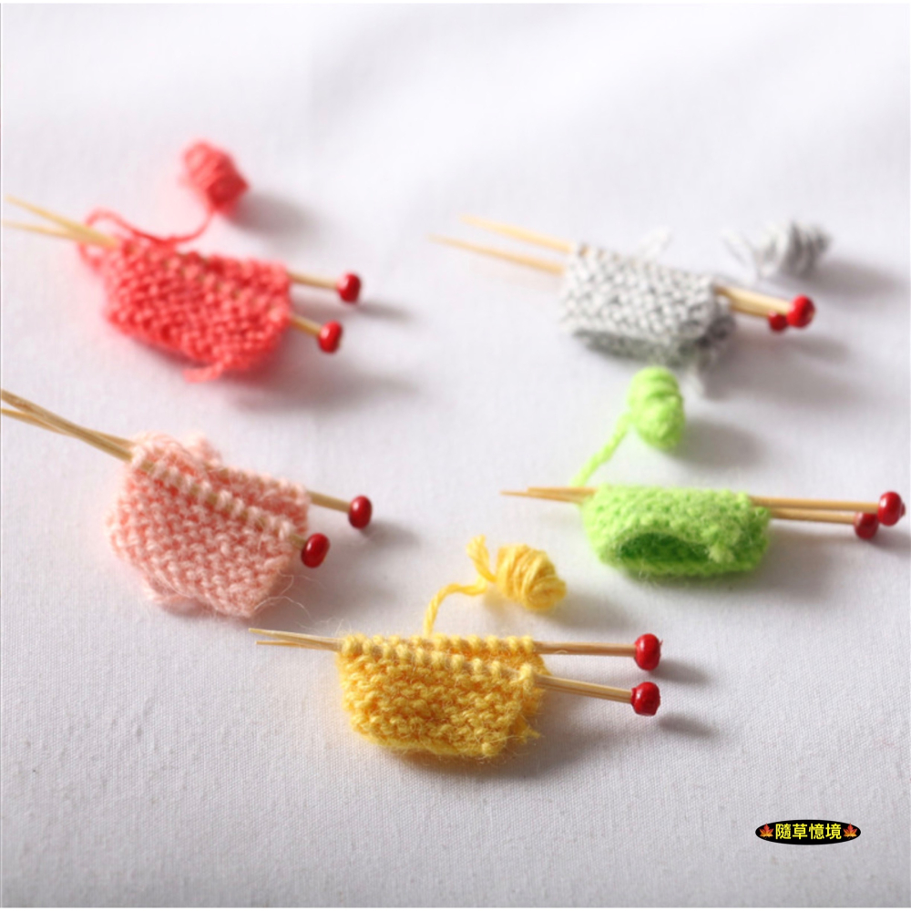 迷你仿真 織毛衣 羊毛 毛線 織毛線 毛線球 毛球 紡織 娃娃屋 袖珍 微縮 食玩 微景觀 模型-細節圖4