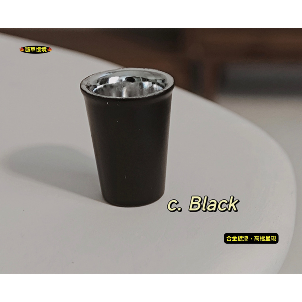 （高檔合金）迷你仿真 保溫杯 咖啡杯 杯子 茶杯 隨手杯 D323 咖啡店 娃娃屋 袖珍 微縮 食玩 微景觀 模型-細節圖5