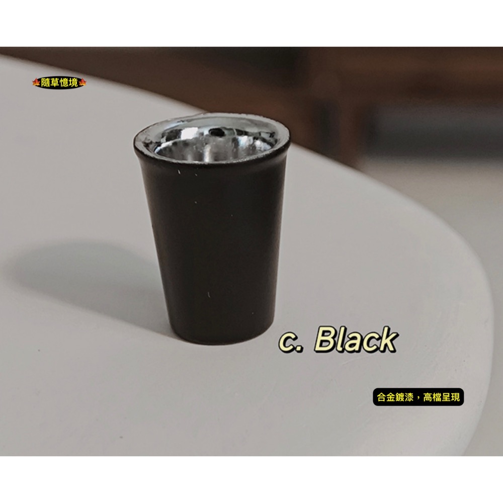 （高檔合金）迷你仿真 保溫杯 咖啡杯 杯子 茶杯 隨手杯 D323 咖啡店 娃娃屋 袖珍 微縮 食玩 微景觀 模型-規格圖11