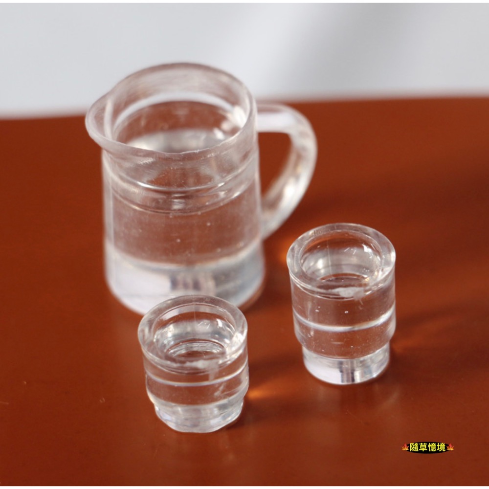 （六款式）迷你仿真 柳橙汁 開水壺 牛奶壺 果汁 牛奶杯 水杯 開水 水壺 食玩 娃娃屋 微縮場景 微景觀 模型-規格圖10
