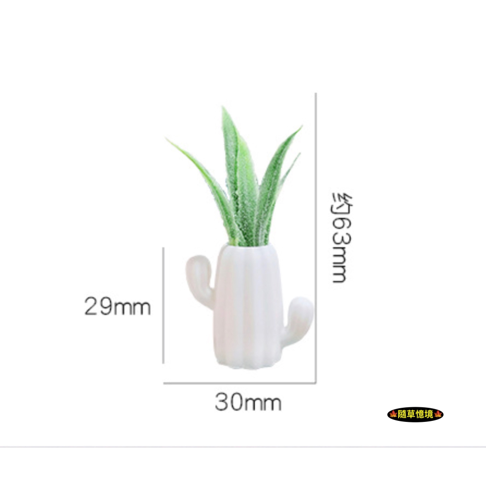迷你仿真 仙人掌 造型 盆栽 綠植 北歐 花盆 K525 娃娃屋 袖珍 微縮 食玩 微景觀 模型-細節圖7