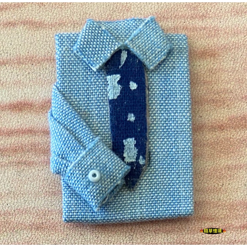 （多款超小）迷你仿真 襯衫 領帶 上衣 包屁衣 嬰兒 燙衣板 熨斗 衣服 娃娃屋 袖珍 微縮 食玩 微景觀 模型-規格圖11