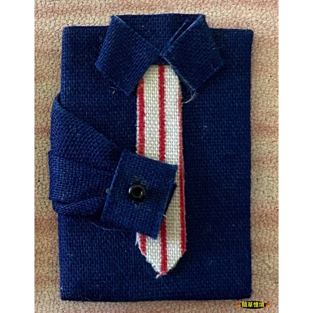 （多款超小）迷你仿真 襯衫 領帶 上衣 包屁衣 嬰兒 燙衣板 熨斗 衣服 娃娃屋 袖珍 微縮 食玩 微景觀 模型-規格圖11