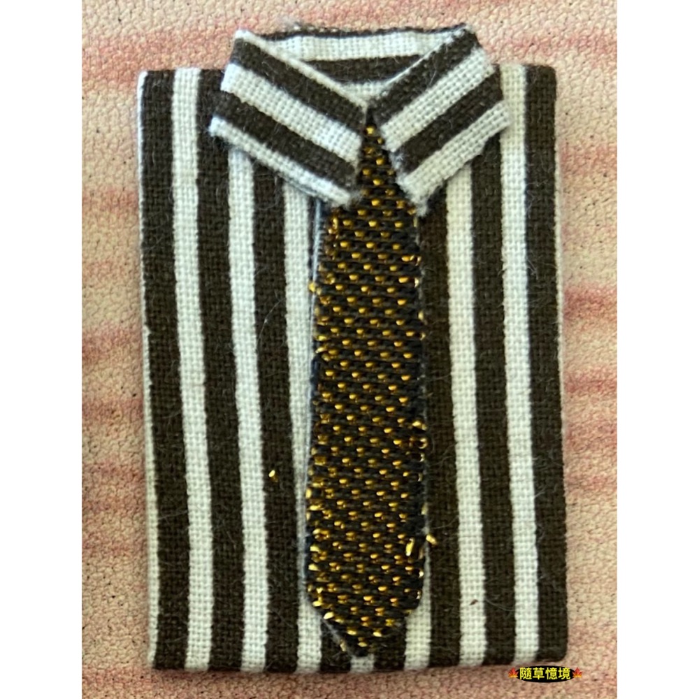 7號（咖白條紋/咖金tie）