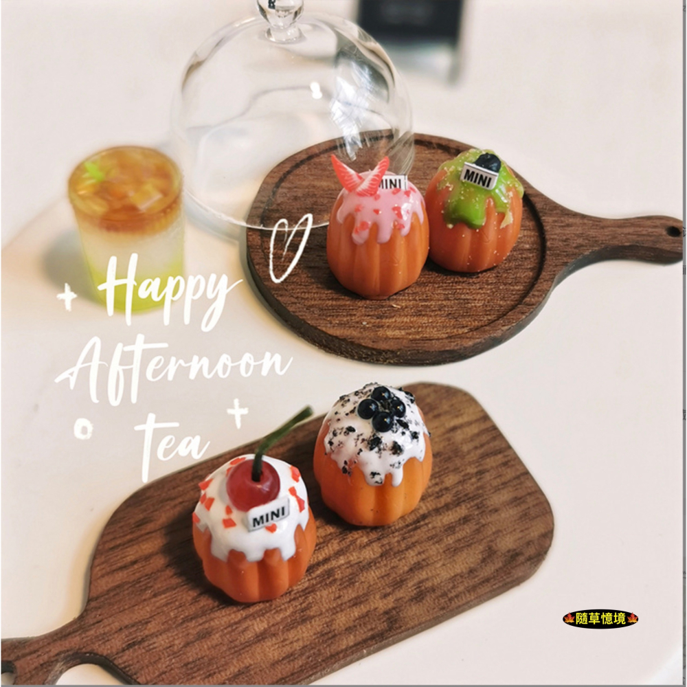 迷你仿真 可露麗 甜點 下午茶 點心 糕點 麵包 水果 蛋糕 I149 娃娃屋 袖珍 微縮 食玩 微景觀 模型-細節圖3