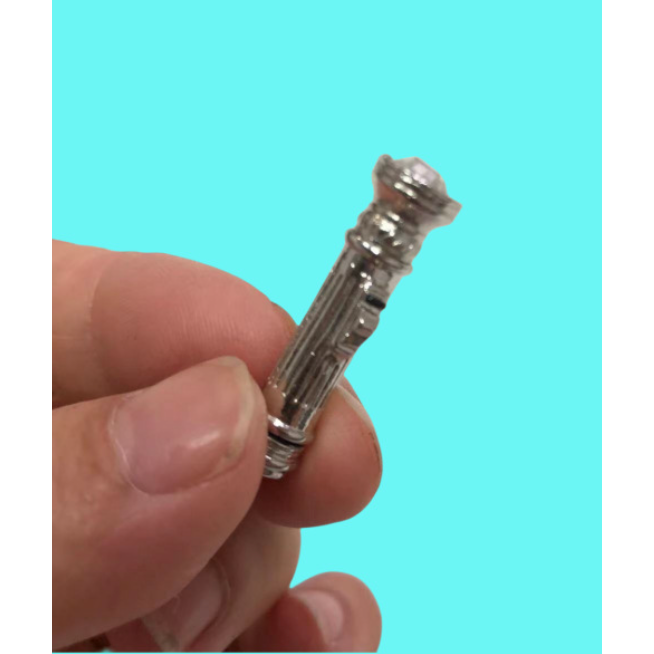 （超小可拆）迷你仿真 手電筒 復古 合金 兵人 照明 家電 避難工具 娃娃屋 袖珍 微縮 食玩 微景觀 模型-細節圖5