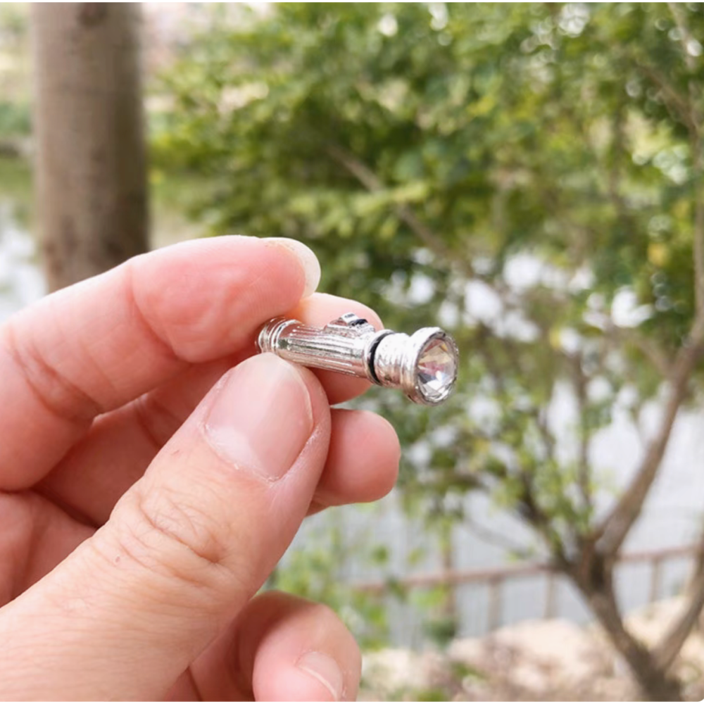 （超小可拆）迷你仿真 手電筒 復古 合金 兵人 照明 家電 避難工具 娃娃屋 袖珍 微縮 食玩 微景觀 模型-細節圖9