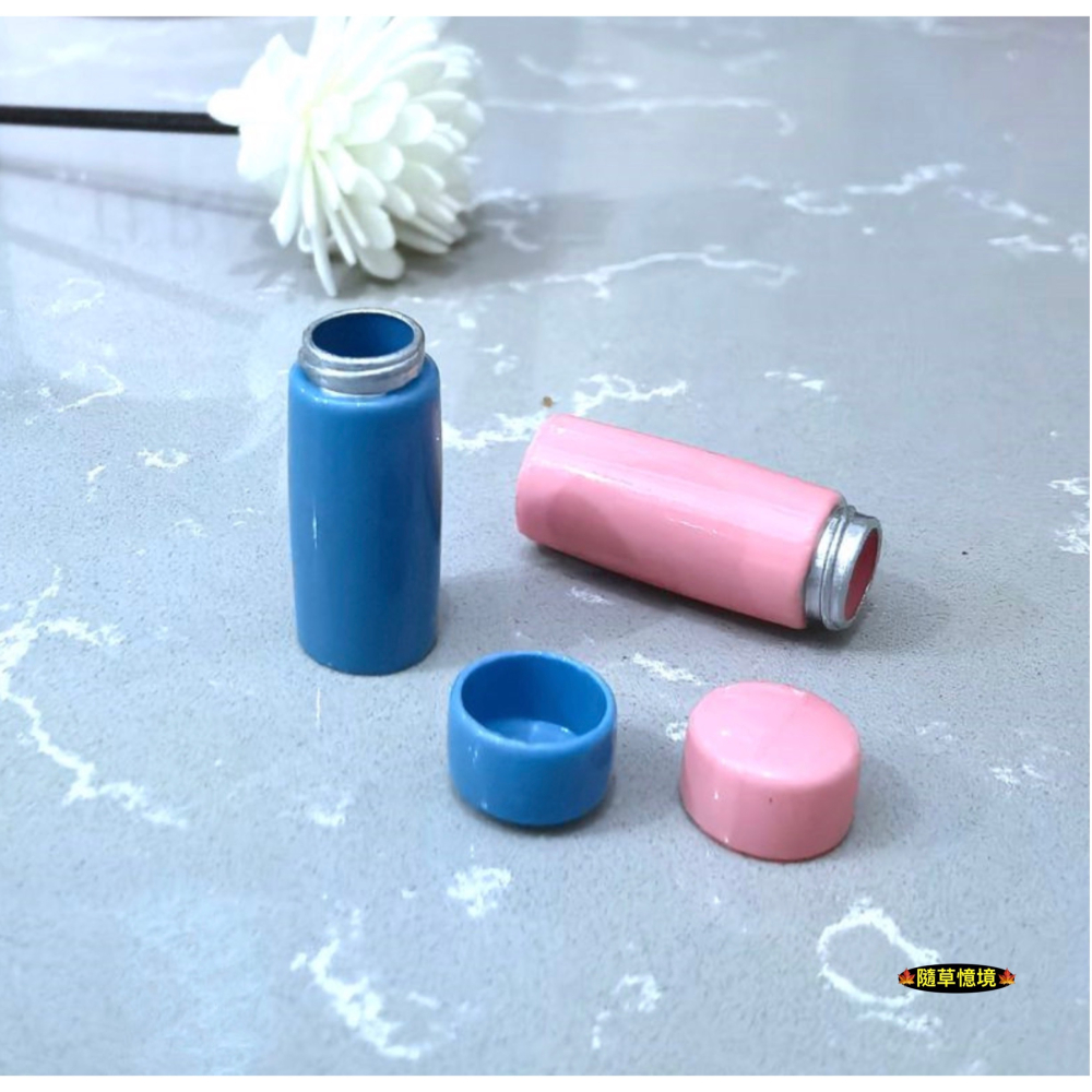 迷你仿真 保溫杯 保溫水杯 水杯 水壺 保溫瓶 隨身杯 保冰杯 娃娃屋 袖珍 微縮 食玩 微景觀 模型-細節圖10