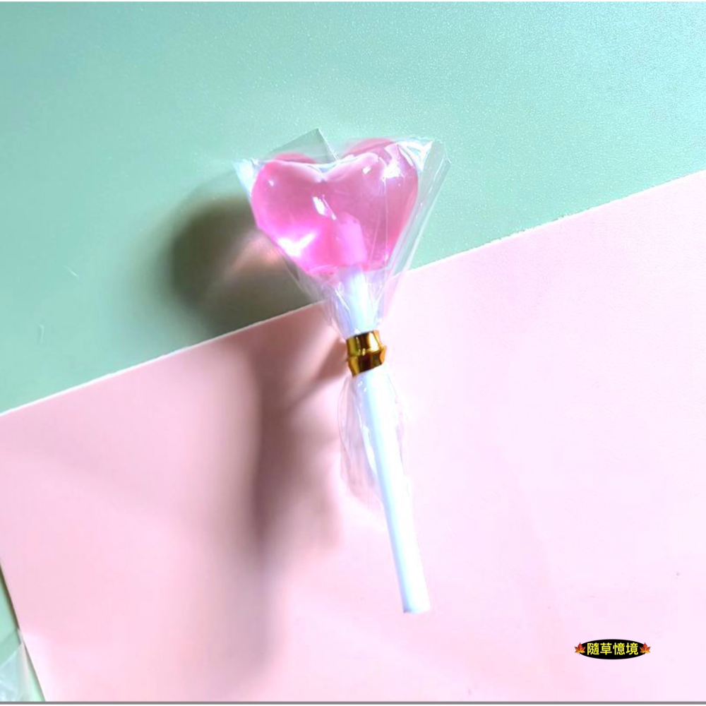 （五色）迷你仿真 愛心棒棒糖 心型棒棒糖 糖果 棒棒糖 甜食 娃娃屋 袖珍 微縮 食玩 微景觀 模型-細節圖4