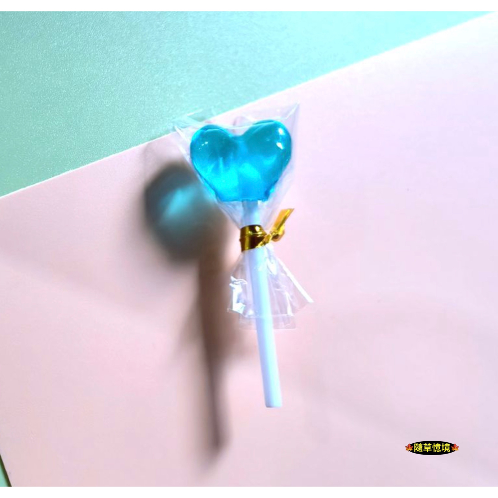 （五色）迷你仿真 愛心棒棒糖 心型棒棒糖 糖果 棒棒糖 甜食 娃娃屋 袖珍 微縮 食玩 微景觀 模型-細節圖7