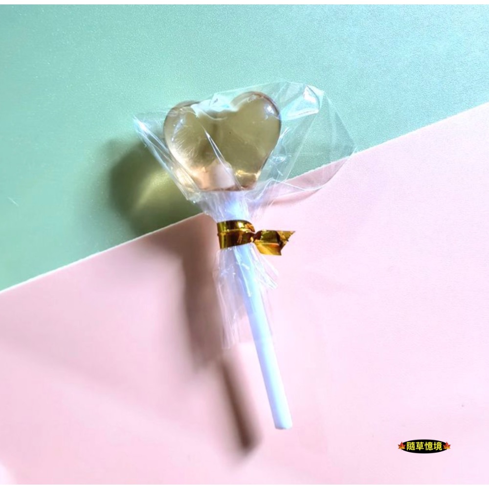 （五色）迷你仿真 愛心棒棒糖 心型棒棒糖 糖果 棒棒糖 甜食 娃娃屋 袖珍 微縮 食玩 微景觀 模型-規格圖10