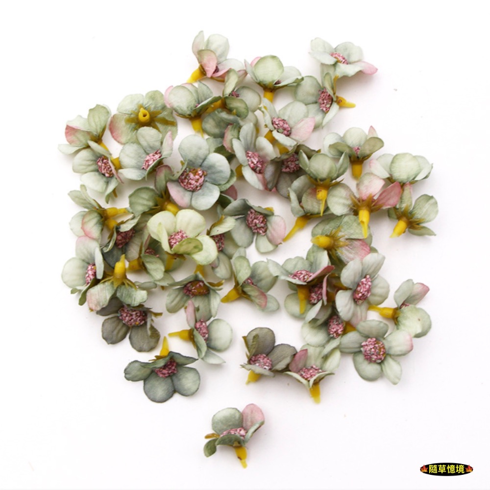 （多色）2cm 迷你 人造花 絹花 多色 雛菊 假花 花朵 花頭 花環 花瓣 DIY 家居 婚禮 園藝 裝飾-規格圖11