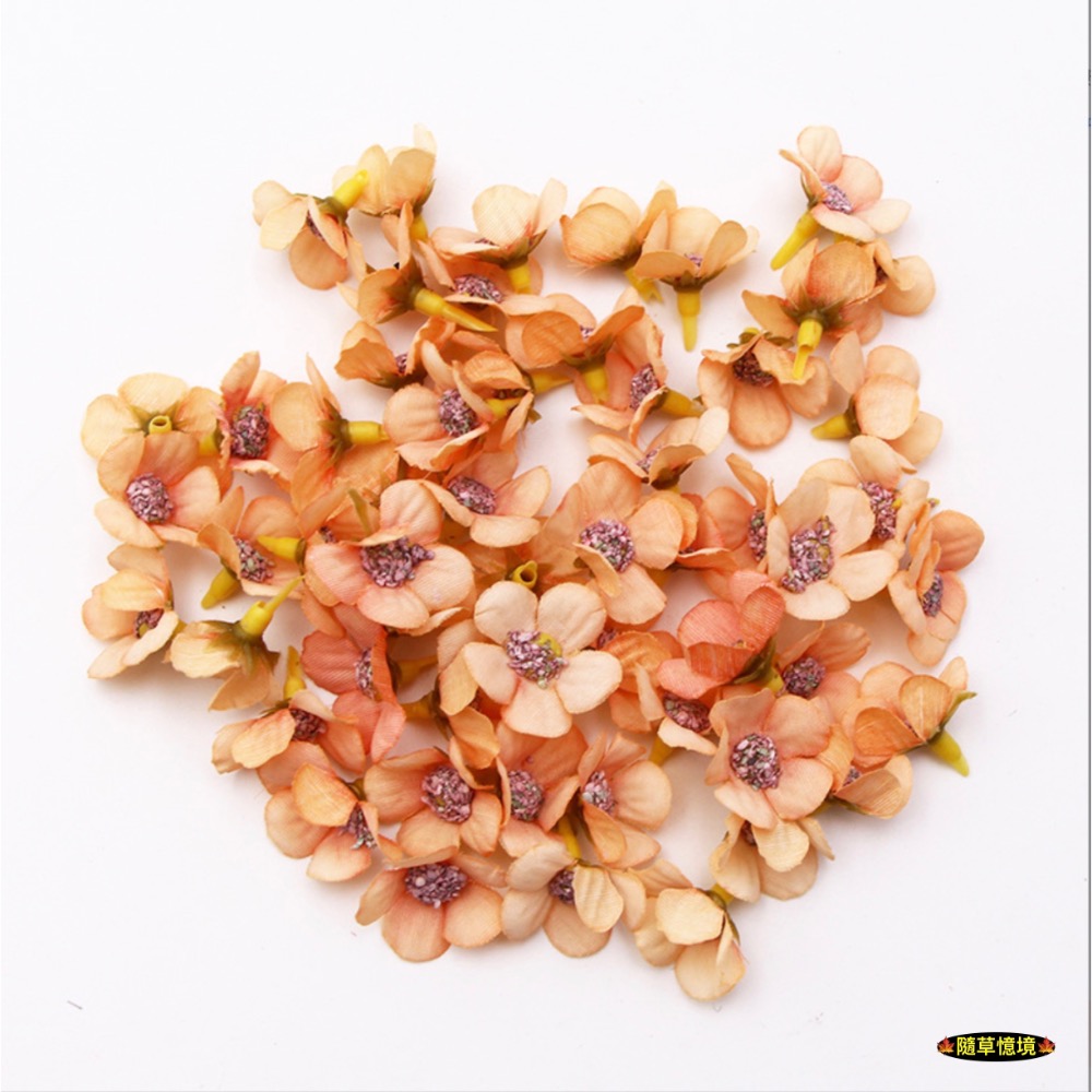 （多色）2cm 迷你 人造花 絹花 多色 雛菊 假花 花朵 花頭 花環 花瓣 DIY 家居 婚禮 園藝 裝飾-規格圖11