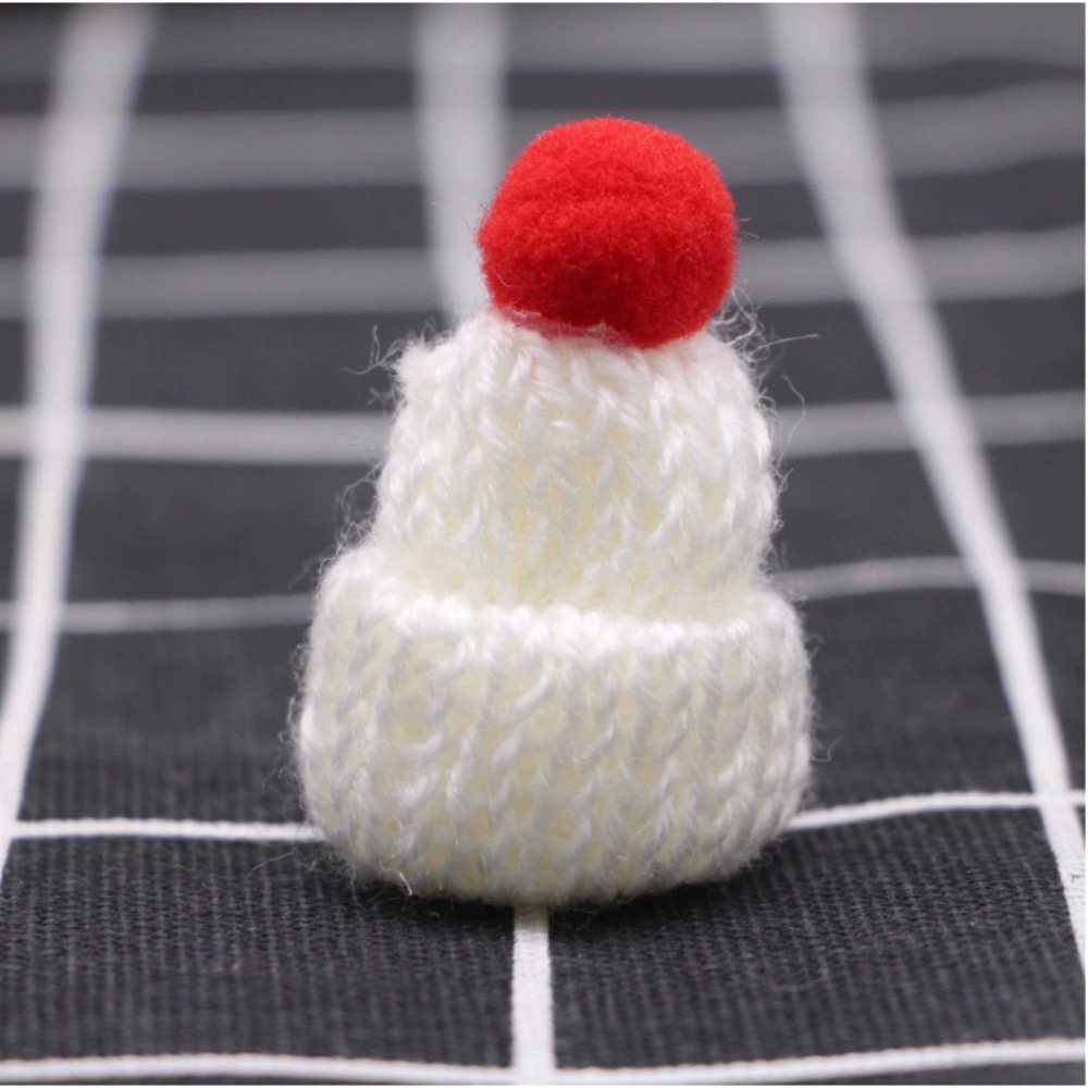 （16色）迷你仿真 毛帽 針織帽 編織 毛線 手指帽 指帽 帽子 指套 娃娃屋 袖珍 微縮 食玩 微景觀 模型-規格圖11