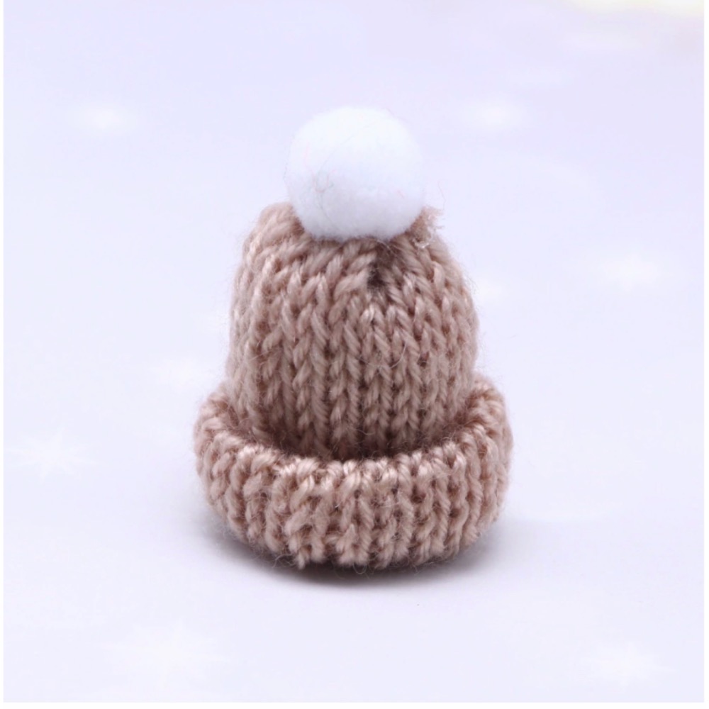 （16色）迷你仿真 毛帽 針織帽 編織 毛線 手指帽 指帽 帽子 指套 娃娃屋 袖珍 微縮 食玩 微景觀 模型-規格圖11