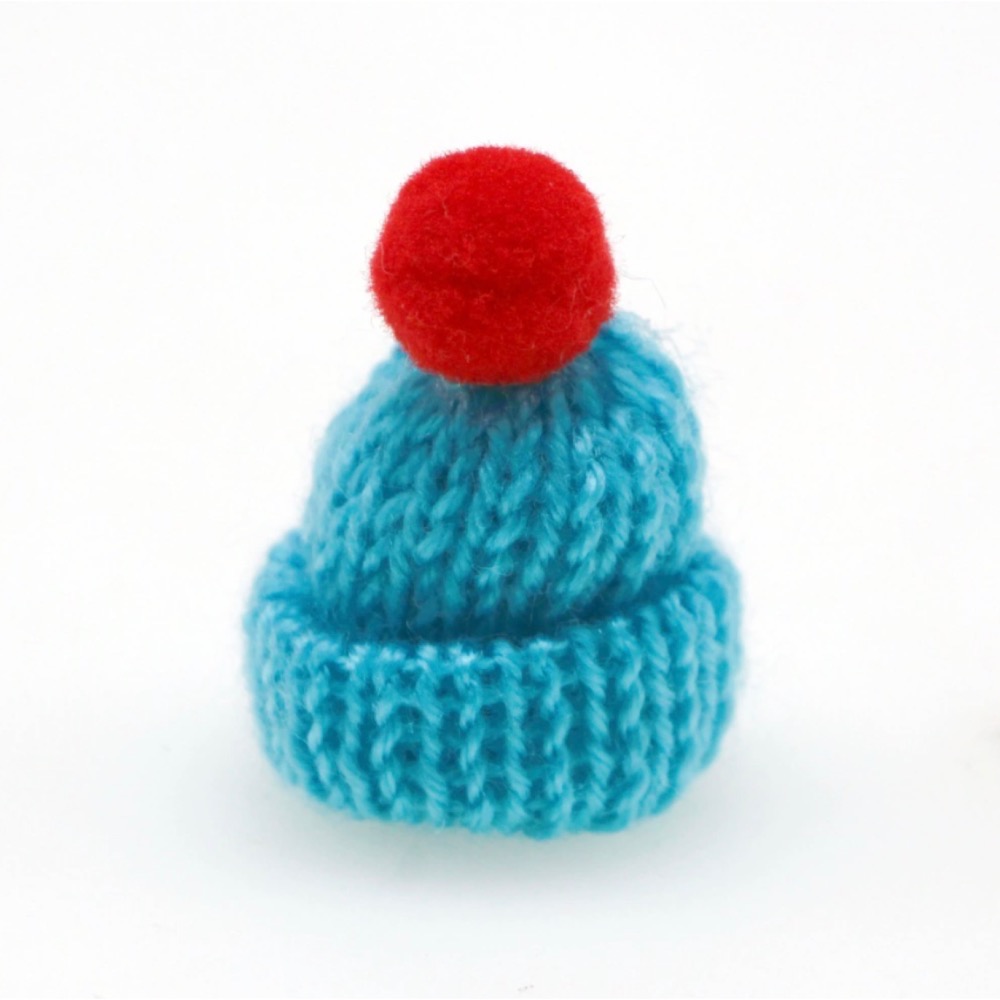 （16色）迷你仿真 毛帽 針織帽 編織 毛線 手指帽 指帽 帽子 指套 娃娃屋 袖珍 微縮 食玩 微景觀 模型-規格圖11