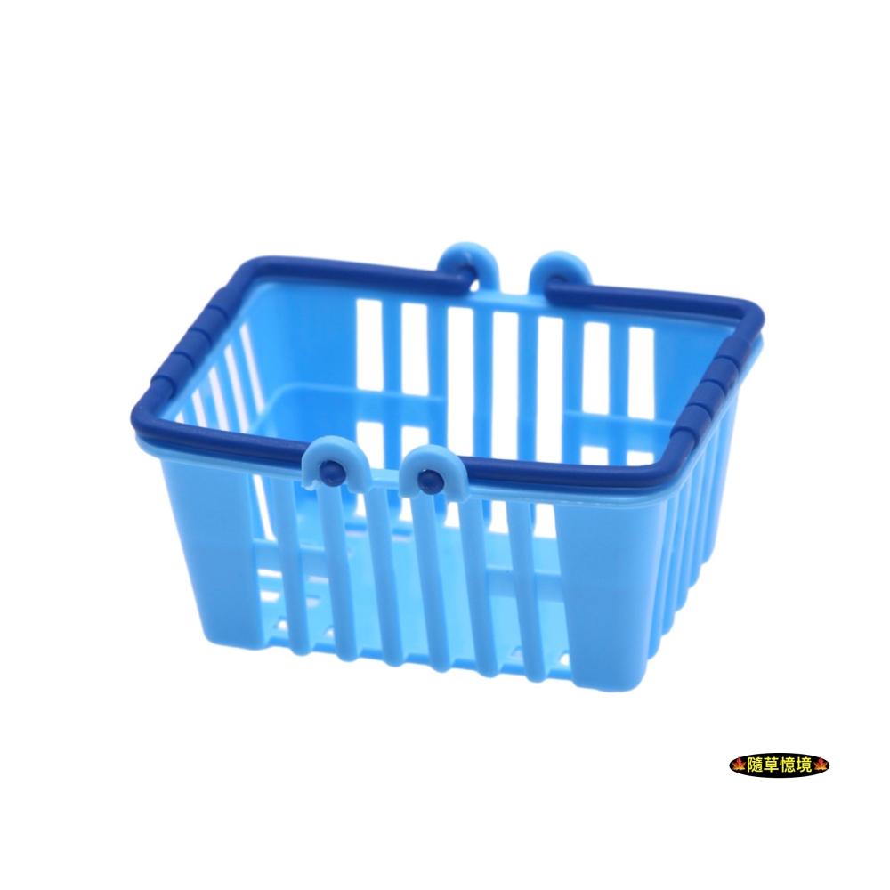 （多色）迷你仿真 購物籃 超市 手提籃 菜籃 塑膠籃 籃子 提籃 置物籃 娃娃屋 袖珍 微縮 食玩 微景觀 模型-細節圖7