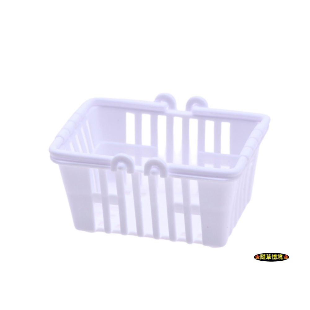 （多色）迷你仿真 購物籃 超市 手提籃 菜籃 塑膠籃 籃子 提籃 置物籃 娃娃屋 袖珍 微縮 食玩 微景觀 模型-細節圖11
