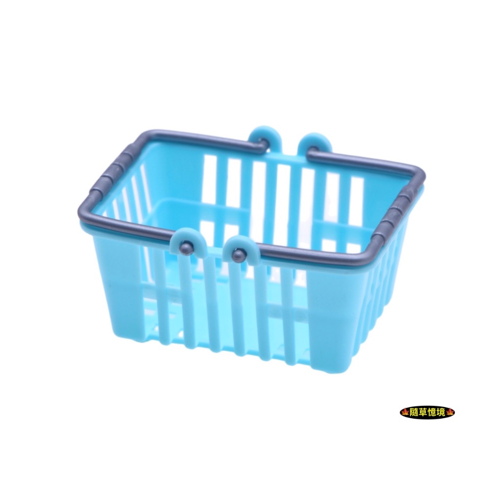 （多色）迷你仿真 購物籃 超市 手提籃 菜籃 塑膠籃 籃子 提籃 置物籃 娃娃屋 袖珍 微縮 食玩 微景觀 模型-規格圖11