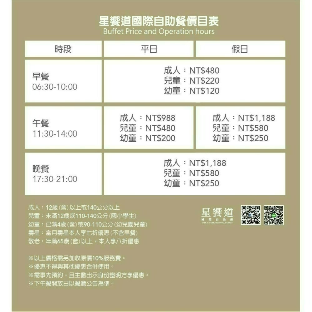 [時尚小舖]台中星享道 星饗道 平日午餐券 平日晚餐/假日券-細節圖2