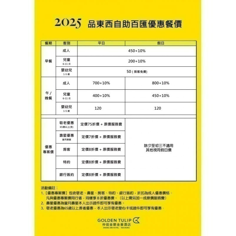 [時尚小舖]品東西自助百匯 平/假日午/晚餐券 仲信金鬱金香酒店(原台中兆品)-細節圖3