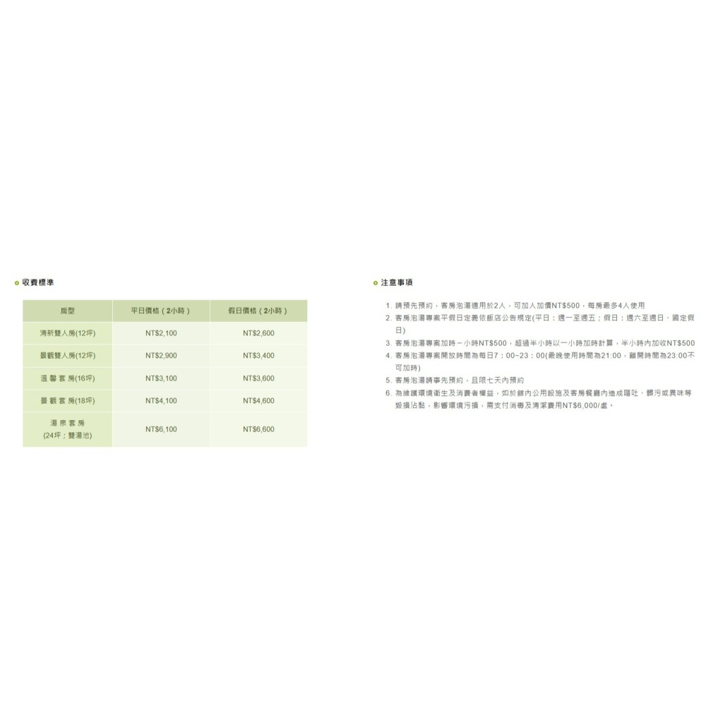 [時尚小舖]清新溫泉飯店 平日露天溫泉/花園泳池湯泉/泡湯券 客房泡湯 500元面額券-細節圖3