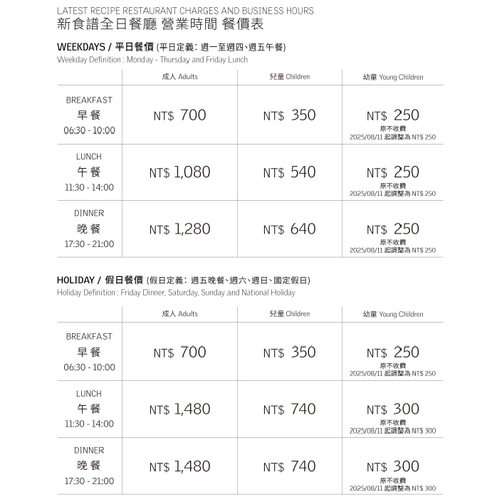 [時尚小舖]李方艾美酒店 新食譜全日餐廳 平日午餐 假日雙人午/晚餐券  假日雙人下午茶餐券-細節圖2